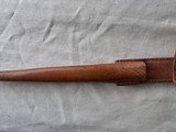 JOHNSON RIFLE BAYONET LEATHER SCABBARD - 7 of 8