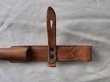 JOHNSON RIFLE BAYONET LEATHER SCABBARD - 5 of 8