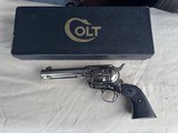 COLT SAA 2nd Gen 1958 - 4 3/4” - FaCTORY NiCKEL - BLACK BOX & PAPERWORK