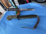 WW2 IMPERIAL M3 BLADE MARKED w/ M8 SCABBARD - 9 of 15