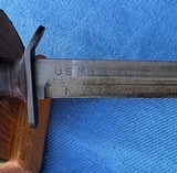 WW2 IMPERIAL M3 BLADE MARKED w/ M8 SCABBARD - 10 of 15