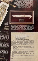 TEDDY ROOSEVELT COMMEMORATIVE BOWIE - 13 of 15