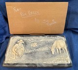 COLT 1860’s POCKET NAVY - ITALY - w/ SOAP STONE CARVED CASE - 1 of 19