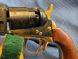 COLT 1860’s POCKET NAVY - ITALY - w/ SOAP STONE CARVED CASE - 2 of 19