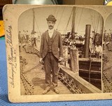 Custer - Teddy Roosevelt Rough Riders - Civil War Scuba Divers Stereo View Photos Original - 17 of 17