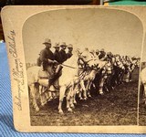 Custer - Teddy Roosevelt Rough Riders - Civil War Scuba Divers Stereo View Photos Original - 13 of 17