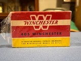 WINCHESTER VINTAGE 405 AMMO-“ BIG MEDICINE “ full box - 1 of 6