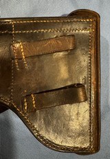 LUGER HOLSTER and BELT W/ HOLSTER DATED 1938 - VINTAGE - 2 of 19