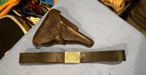 LUGER HOLSTER and BELT W/ HOLSTER DATED 1938 - VINTAGE