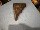 LUGER HOLSTER and BELT W/ HOLSTER DATED 1938 - VINTAGE - 4 of 19