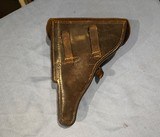 LUGER HOLSTER and BELT W/ HOLSTER DATED 1938 - VINTAGE - 5 of 19