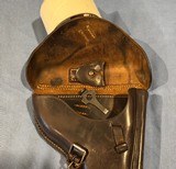 LUGER HOLSTER and BELT W/ HOLSTER DATED 1938 - VINTAGE - 12 of 19