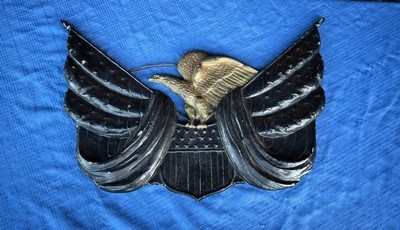 AMERICAN PATRIOT- BALD EAGLE - MILITARY WALL PLAQUE