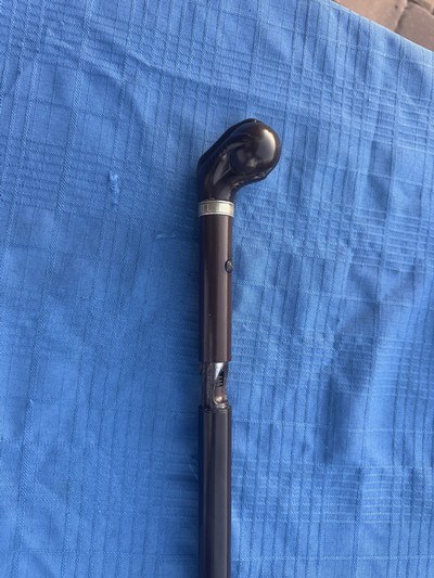 EXTINCT REMINGTON “ BALL & CLAW “ walking Cane Gun 1st Model Percussion
