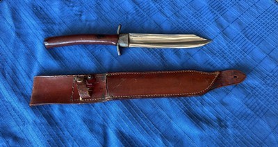 WW2 FIGHTING KNIFE MADE BY KNIFE CRAFTERS -