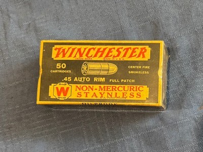 WINCHESTER 45 AUTO VINTAGE SEALED FULL BOX