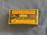 WINCHESTER 45 AUTO VINTAGE SEALED FULL BOX