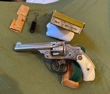 S&W “NEW 32 DEPARTURE” Factory Engraved W/ Factory Letter , Box and Accessories - 2 of 20