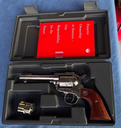 RUGER SINGLE SIX FACTORY 2 CYLINDERS ORIGINAL SET - NICKEL FINISH -