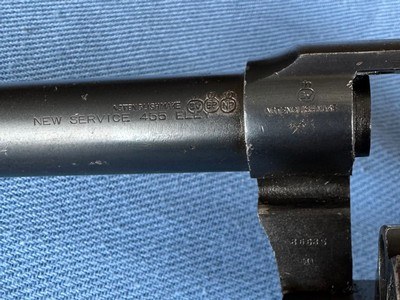Colt New Service 455 ELEY with Original Holster and A - Image 12 of 13