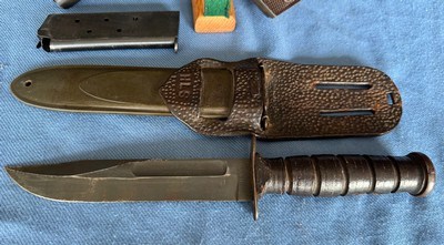 Colt 1911A1 WW2 w/ Camillus Fighting Knife - Image 4 of 14