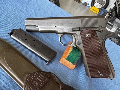 Colt 1911A1 WW2 w/ Camillus Fighting Knife - Image 5 of 14