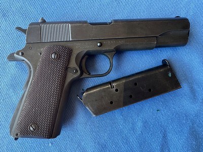 Remington Rand 1911A1 w/ U.S.M.C. Marked Shoulder Holster - Image 4 of 12