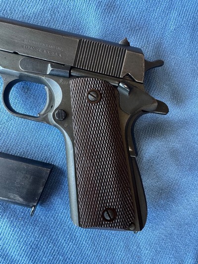 Remington Rand 1911A1 w/ U.S.M.C. Marked Shoulder Holster - Image 6 of 12