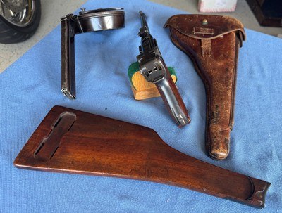 Luger Artillery 1917 - with Snail Drum Mag , Holster and Stock - Image 8 of 14