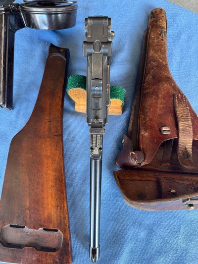 Luger Artillery 1917 - with Snail Drum Mag , Holster and Stock - Image 7 of 14