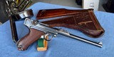 Luger Artillery 1917 - with Snail Drum Mag , Holster and Stock - Image 11 of 14