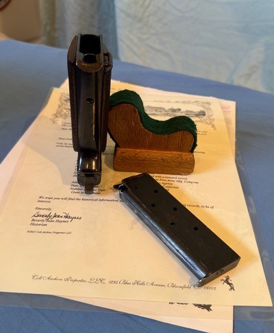 Colt Model 1905 - 45 ACP - Factory Letter States: Furnished with a Lanyard Swivel - Shipped to San Francisco Agency - Image 11 of 13