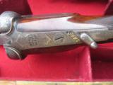 Matched Pair of Joseph Lang Snap Action Underlever Pigeon Guns (1882) in Original Case with Accessories
- 12 of 12