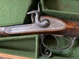 Magnificent Best French Pinfire made by Hedeline in Paris 1882 with Leopold Bernard Damascus Barrels and Case; a spectacular gun much original finish - 3 of 15