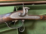 Magnificent Best French Pinfire made by Hedeline in Paris 1882 with Leopold Bernard Damascus Barrels and Case; a spectacular gun much original finish - 4 of 15
