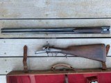 Cased 12 gauge Henry Atkin Hammer Shotgun actioned by John Robertson with original 30 inch steel barrels (relatively late hammer gun and #2 of a p - 4 of 12