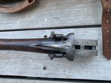 Cased 12 gauge Henry Atkin Hammer Shotgun actioned by John Robertson with original 30 inch steel barrels (relatively late hammer gun and #2 of a p - 3 of 12