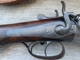 Cased 12 gauge Henry Atkin Hammer Shotgun actioned by John Robertson with original 30 inch steel barrels (relatively late hammer gun and #2 of a p - 2 of 12