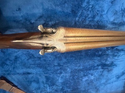 W.W. Greener 12 Gauge Pigeon Hammer Shotgun with Case - Image 4 of 9
