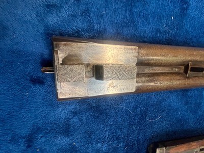 W.W. Greener 12 Gauge Pigeon Hammer Shotgun with Case - Image 8 of 9