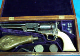 CASED COLT THIRD MODEL DRAGOON WITH IVORY GRIPS IN NEAR MINT CONDITION