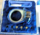 CONFEDERATE DEFENDER MARKED PINFIRE REVOLVER RING PISTOL WITH ORIGINAL BLUE CASE. - 1 of 4