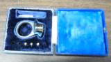 CONFEDERATE DEFENDER MARKED PINFIRE REVOLVER RING PISTOL WITH ORIGINAL BLUE CASE. - 2 of 4