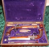MAGNIFICENT CASED VIENNAPERC DUELLING PISTOLS BY CONTRINERVG CONDITION - 1 of 4