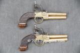 Ketland (Pair) Flintlock Double Barrel Pistols - 1 of 4