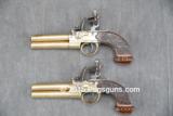 Ketland (Pair) Flintlock Double Barrel Pistols - 2 of 4