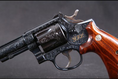 Smith & Wesson K22 Custom Engraved - Image 4 of 8