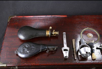 Durs Egg Percussion Shotgun (16 Bore Rifle, 14 Bore Smooth) (Labeled case with accesories) - Image 22 of 24