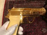 Walther PPK/S, German, Factory Engraved, Gold, .380, mint, rare! - 3 of 6