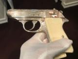  Walther PPK/S, German, Engraved, Silver, 7.65mm, mint, rare! - 2 of 7